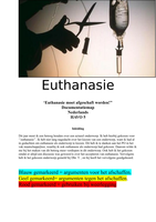 HAVO 5 COMPLETE betoog (Documentatiemap) Nederlands Euthanasie MET ARTIKELEN,BRONVERMELDING & BETOOGSCHEMA
