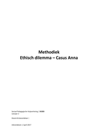 Methodiek Ethiek - Verslag Ethisch dilemma Cijfer: 8 