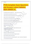 PTCB Complete Exam Questions and Answers Latest Updates 2024 GRADE A&plus;&period;&period;