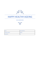 Assignment 10 happy healthy ageing