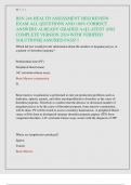 BSN 246 HEALTH ASSESSMENT HESI REVIEW  EXAM ALL QUESTIONS AND 100&percnt; CORRECT  ANSWERS ALREADY GRADED A&plus;&vert;&vert; LATEST AND  COMPLETE VERSION 2024 WITH VERIFIED  SOLUTIONS&vert;&vert; ASSURED PASS&excl;&excl;&excl;
