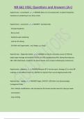 NR 661 VISE&semi; Questions and Answers &lpar;A&plus;&rpar; 