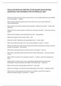 TEXAS ESTHETICIAN WRITTEN STATE BOARD EXAM REVIEW QUESTIONS AND ANSWERS WITH RATIONALES 2024