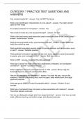 CATEGORY 7 PRACTICE TEST QUESTIONS AND ANSWERS