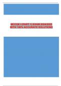 MCCQE I &lpar;PART 1&rpar; EXAM 2024&sol;2025 WITH 100&percnt; ACCURATE SOLUTIONS