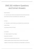 EMS 202 midterm Questions and Correct Answers