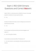  REE 4204 Sirmans Questions and Correct Answers