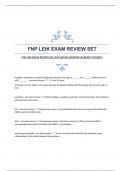 FNP LEIK EXAM REVIEW SET&vert;ACCURATE ANSWERS&vert;ALREADY PASSED&excl;&excl;