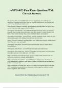 AMPD 4053 Exam Bundle Questions With Correct Answers&period;