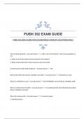 PUBH 302 EXAM GUIDE WITH GUARANTEED COMPLETE SOLUTIONS&vert;PASS&excl;&excl;