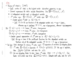 Math 4340 Advanced Engineering Math Notes