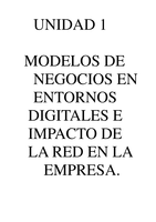 Modelos de negocios en entornos digitales.