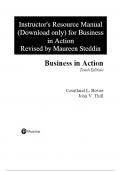 Solution Manual for Business in Action&comma; 10th Edition by Courtland L&period; Bovee&comma;  John V&period; Thill