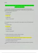 ASQ CQA EXAM STUDY MATERIALS QUESTION AND ANSWERS &lpar;VERIFIED ANSWERS&rpar;