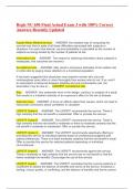 Regis NU 650 Final Actual Exam 3 with 100&percnt; Correct Answers Recently Updated