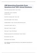 25B Networking Essentials Exam Questions And 100&percnt; Solved Solutions&period;