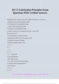 B1 C1 Lubrication Principles Exam Questions With Verified Answers&period;