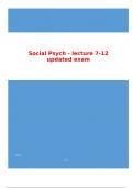 Social Psych - lecture 7-12 updated exam