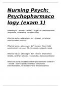 Nursing Psych&colon; Psychopharmacology &lpar;exam 1&rpar;