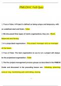 PMG201C Full Quiz  Questions and Answers &lpar;2024 &sol; 2025&rpar; &lpar;Verified Answers&rpar;