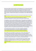 LA 245 Final Exam &vert; Verified with 100&percnt; Correct Answers