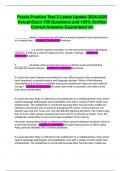Praxis Practice Test 2 Latest Update 2024-2025 Actual Exam 150 Questions and 100&percnt; Verified Correct Answers Guaranteed A&plus;