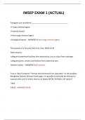  IMSEP EXAM 1 &lpar;ACTUAL&rpar;  2024 QUESTIONS AND ANSWERS