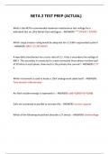  NETA 2 TEST PREP &lpar;ACTUAL&rpar;  2024 QUESTIONS AND ANSWERS