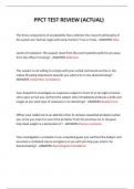  PPCT TEST REVIEW &lpar;ACTUAL&rpar; 2024 QUESTIONS AND ANSWERS