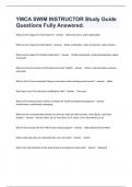 YMCA SWIM INSTRUCTOR Study Guide Questions Fully Answered&period;