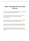  EMSIC &ndash; MICHIGAN TEST STUDY GUIDE &lpar;ACTUAL&rpar; 2024 QUESTIONS AND ANSWERS