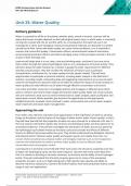 APPLIED SCIENCE UNIT 25&colon; WATER QUALITy