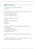NSG 212 Exam 1 &lpar;100&percnt; correct and graded A&plus;&rpar;