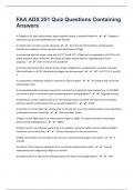 FAA ADX 251 Quiz Questions Containing Answers&vert; Success Guaranteed