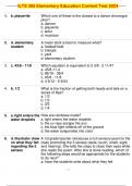  ILTS 305 Elementary Education Content Test 2024