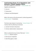 Contracting Exam &num;1-4 Questions and Answers &lpar;Latest Update 2024&rpar;