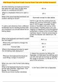 Wall Street Prep Excel Crash Course Exam Test with Verified Answers&excl;&excl;