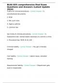 BLEA 825 comprehensive final Exam Questions and Answers &lpar;Latest Update 2024&rpar;