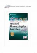 Test Bank For Advanced Pharmacology for Prescribers 1st Edition by Brent Q&period; Luu&comma; Gerald Kayingo&comma; Virginia McCoy Hass&comma; All Chapter 1-36  &vert; Complete Guide A&plus;&period;