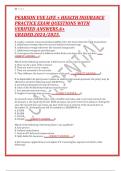PEARSON VUE LIFE &plus; HEALTH INSURANCE PRACTICE EXAM QUESTIONS WITH VERIFIED ANSWERS&period;A&plus; GRADED&period;2024&sol;2025&period;
