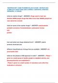 RESPIRATORY CARE PHARMACOLOGY EXAM 1 REVIEW 2024  &vert;COMPLETE QUESTIONS AND CORRECT ANSWERS &lpar;VERIFIED  ANSWERS &rpar; A GRADE&period;