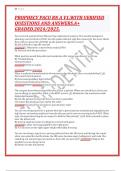 PROPHECY PACU RN A V1&period;WITH VERIFIED QUESTIONS AND ANSWERS&period;A&plus; GRADED&period;2024&sol;2025&period;