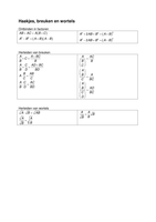 Samenvatting Wiskunde B: Formules En Regels - Wiskunde B - Stuvia Be