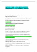Agile E1 &lpar;CBO&rpar; 60566 Questions and Answers 2024 with complete solution