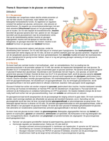 Stofwisseling & Endocrinologie Thema 8: Stoornissen in glucose- en vetstofwisseling