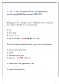 ASET CNIM Exam questions and answers &lpar;verified  answers graded A&plus;&rpar; latest update 2024&sol;2025