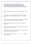 CNIM TEST EXAM WITH QUESTIONS AND ANSWERS &lpar;VERIFIED ANSWERS GRADED A&plus;&rpar; LATEST UPDATE 2024&sol;2025 DOWNLOAD AND PASS