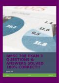 BMSC 708 EXAM 3 QUESTIONS & ANSWERS SOLVED 100&percnt; CORRECT&excl;&excl;