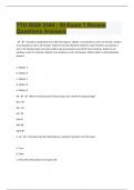 TTU ISQS 3344 - 50 Exam 1 Review Questions Answers&vert;2024