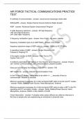 AIR FORCE TACTICAL COMMUNICATIONS PRACTICE TEST